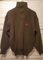 Sweter Fjällräven Forest zielony myśliwski wełna golf męski M