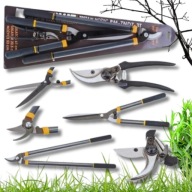 SEKATORY NOŻYCE OGRODOWE RĘCZNE ZESTAW 3SZT. DO ROŚLIN GAŁĘZI MAŁE DUŻE