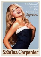 Plakat „Sabrina Carpenter” – Stylowy Plakat Muzyczny Retro