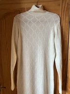 RICH&ROYAL piękna niepowtarzalna sukienka /M/L/ wełna kaszmir biel