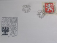 Czechy - Godło Republiki - Mi. 1 FDC