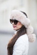 karibu futro futerko lis futrzana opaska czapka