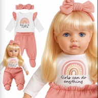 Lalka bobas jak żywa duża 56cm lalki interaktywna mówi śpiewa 2języki uczy