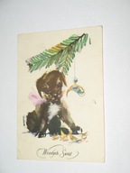 WESOŁYCH ŚWIĄT pocztówka 1969 Janusz Grabiański