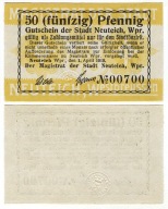 NEUTEICH - NOWY STAW - 50 Pfennig - 1919