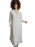 swobodna SUKIENKA z kieszeniami haftowana 38