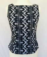 H & M gorsetowy top bluzka retro wzór print kwiaty boho kwiatki preppy y2k