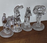 Figurki Szklane / Kot / Pies / Zając / Owca Baran