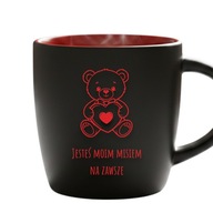 Kubek walentynkowy „Jesteś moim misiem” CZERWONE wnętrze