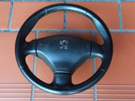 KIEROWNICA SKÓRZANA PEUGEOT 206 Lift 307 2001-2008 BARDZO ŁADNA Oryginalna