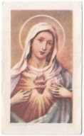 OBRAZEK ŚWIĘTY GOREJĄCE MIŁOŚCIĄ SERCE MARYI