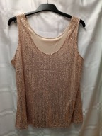 BARDZO DUŻA Bluzka - top z cekinami rozm 46/48 jak NOWA