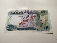 Jersey - 10 funtów - specimen - UNC