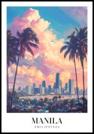 A2 PLAKAT MIASTO MANILA FILIPINY PHILIPPINES