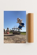 Plakat bez ramy 30x40cm Lego Skater skate zabawa | Pomysł na Prezent