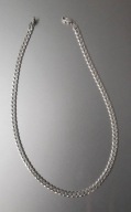 Łańcuszek srebrny pr. 925; 37 g; dł. 59 cm; splot pancerka