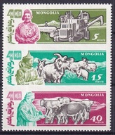 1961 Mongolia zwycięstwo republiki ludowej Mi znaczki z bloku 4 **
