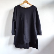 Bluza dresowa z długimi rozcięciami XS/S dłuższy tył (490)