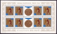 1965 Medale Polaków Olimpiada Tokio Fi 1474 ** arkusik
