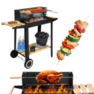 GRILL WĘGLOWY GOCKOWIAK 27X48CM TURYSTYCZNY OGRODOWY IDEALNY NA MAJÓWKE