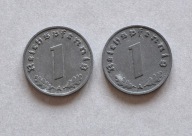 NIEMCY III RZESZA 1 REICHSPFENNIG 1942 A ZESTAW 2 SZT.
