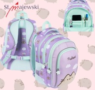 PLECAK SZKOLNY PUSHEEN VIOLET DLA DZIEWCZYNKI 4 KOMOROWY POJEMNY 22L