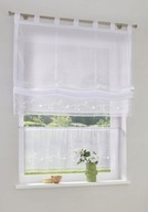 20554 FIRANA JAK ROLETA RZYMSKA haft koronka + AKCESORIA 45 X 140 cm