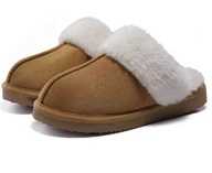 Kapcie damskie Pantofle Skóra Naturalna Skórzane Premium r.40