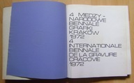 4 MIĘDZYNARODOWE BIENNALE GRAFIKI -KRAKÓW 1972 ROK -katalog wystawy