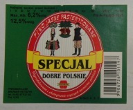 ETYKIETA PIWO JASNE SPECJAL BROWAR KĘTRZYN ROZLEWNIA PIWOMAR ŁASK