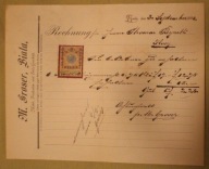 M. Groser, Biala,, KOZY, Byrski, BIELSKO - BIAŁA, 1898 rok - ZNACZEK