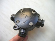 ROZETA - ROZGAŁĘŹNIK puszka HERMETYCZNA Czarny BAKELIT Trzy Wyjścia ... "3"