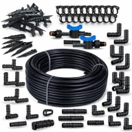 Linia kroplująca 100 m zestaw 194 akcesoria do nawadniania 16 mm
