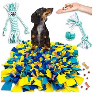 MATA WĘCHOWA DLA PSA KOTA ZABAWKA EDUKACYJNA NA PRZYSMAKI 35X35CM + GRATISY