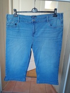 spodnie dżins rybaczki up2fashion 54 strecz błękit