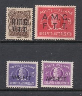 WŁOCHY / TRIEST zona A / opłaty Mi 1-3,5 3 x seria z 1947/1949