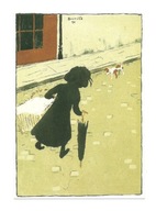 Pocztówka - Pierre Bonnard, Mała praczka z parasolem / OPIS !!!