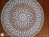 Serwetka .szydełk.na obręczy met.45 cm