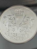 Srebrny medal "Norge i Krig 1940-1945" 1 kg srebro 999 unikat