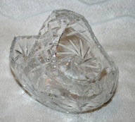 KRYSZTAŁ MISA KRYSZTAŁOWA SZKŁO VINTAGE GLAMOUR KOSZYK ABSOLUTNY UNIKAT !!!