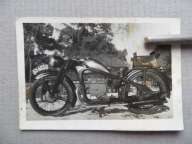 STARY MOTOCYKL ZUNDAPP REJESTRACJA GJ - 6238 STARA z 1954 roku FOTOGRAFIA