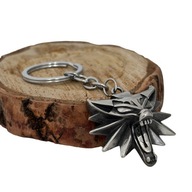 Brelok Geralt Wiedźmin 3 Medalion Wilk The Witcher Srebrny