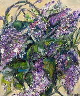 Obraz olejny na płótnie z serii „Kwiaty"