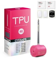 ULTRALIGHT Dętka CYCLAMI PREMIUM tpu Super lekka 30g ALU WENTYL Presta 65mm