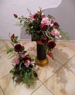 STROIK+BUKIET kompozycja kwiatowa na grób - wiązanki nagrobne na cmentarz