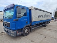 MAN TGL 12.250 skrzyniowy, plandeka, burto-firanka 5,8 t