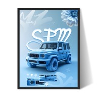 Plakat Mercedes G Klasa w ramce 30x40 cm obraz do pokoju pomysł na prezent