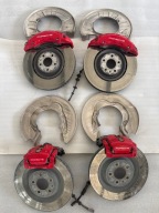 PORSCHE MACAN 2.9 V6 GTS ZACISKI HAMULCOWE CZERWONE ORYGINALNE KOMPLET