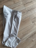Spodnie męskie 42/32 slim fit oryginalne beżowe elastyczne pas110