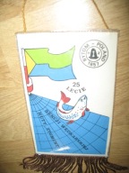 HUTA ZYGMUNT sekcja wędkarska 25 lat PZW koło BYTOM proporczyk